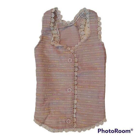 Furryilla Lilac Lace Vest Dog Sweater Tank Top For Small Dogs Size Medium - Picture 2 of 6